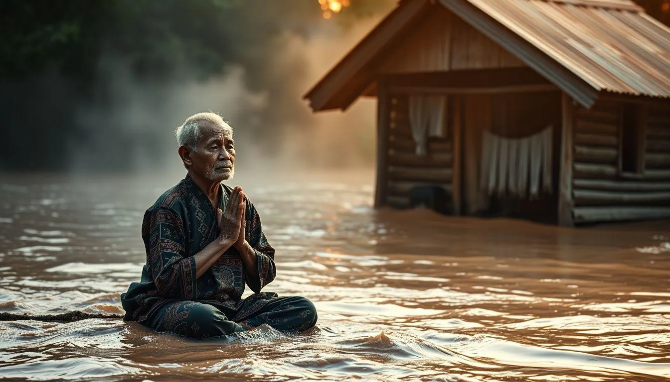 Tafsir Mimpi Terjebak Banjir Bandang Menurut Primbon Jawa (c) Ilustrasi AI