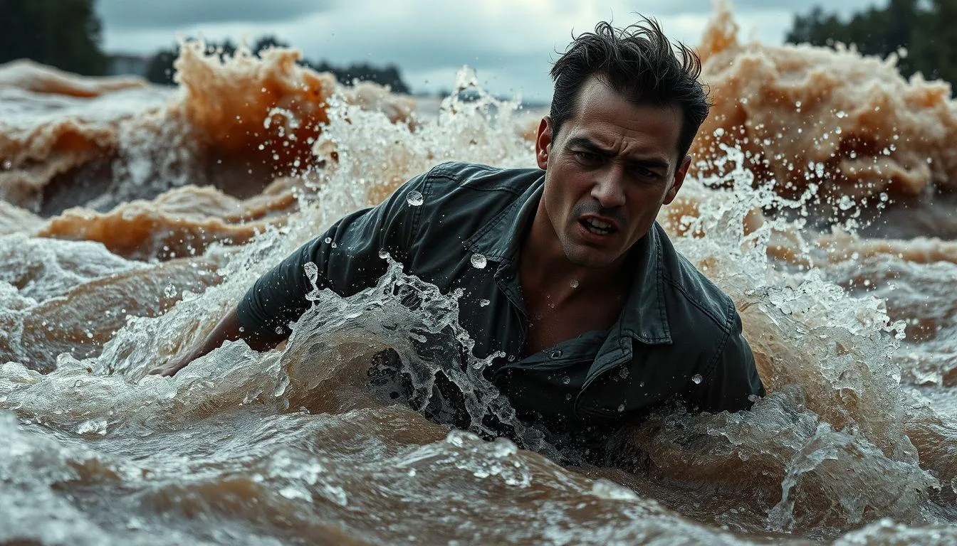 Jenis-Jenis Mimpi Terjebak Banjir di Sungai (c) Ilustrasi AI