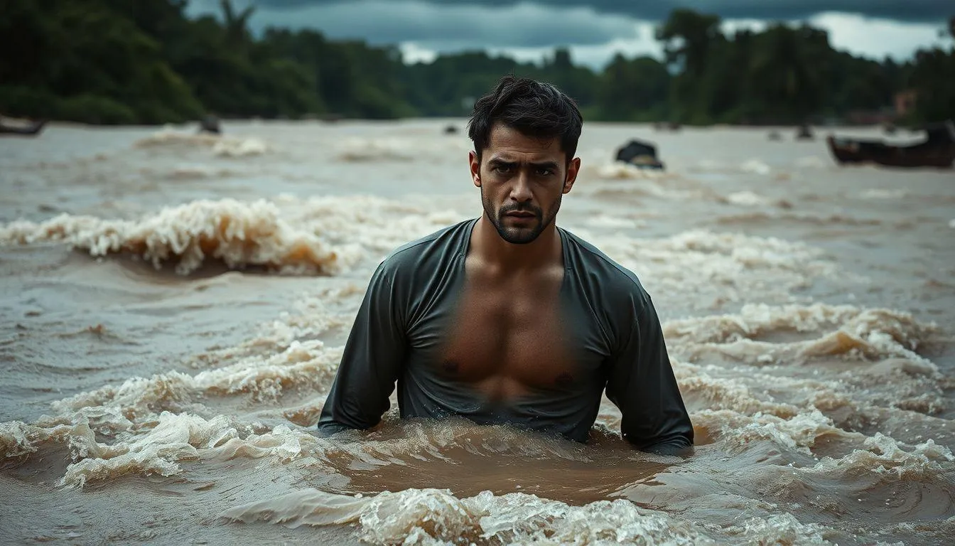 Faktor Penyebab Mimpi Terjebak Banjir di Sungai (c) Ilustrasi AI