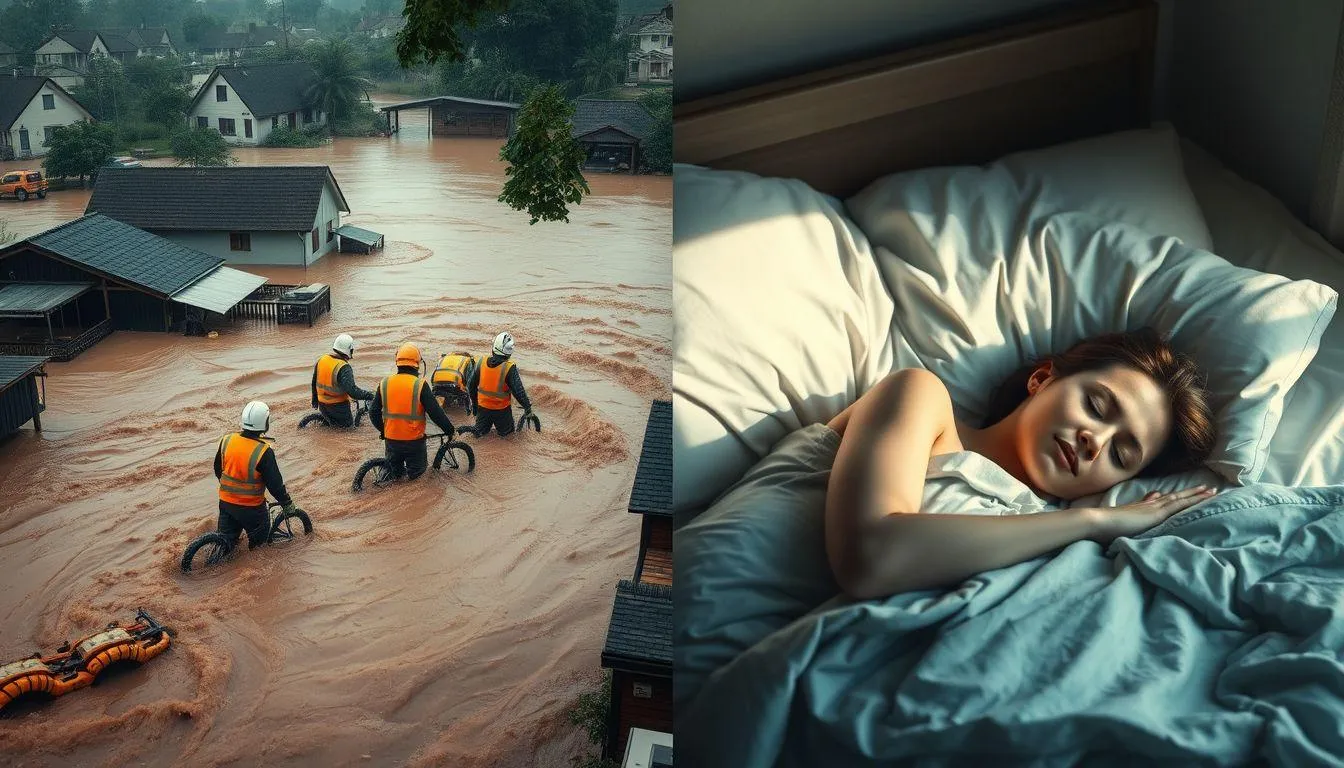 Perbedaan dengan Fenomena Banjir dalam Kehidupan Nyata (c) Ilustrasi AI