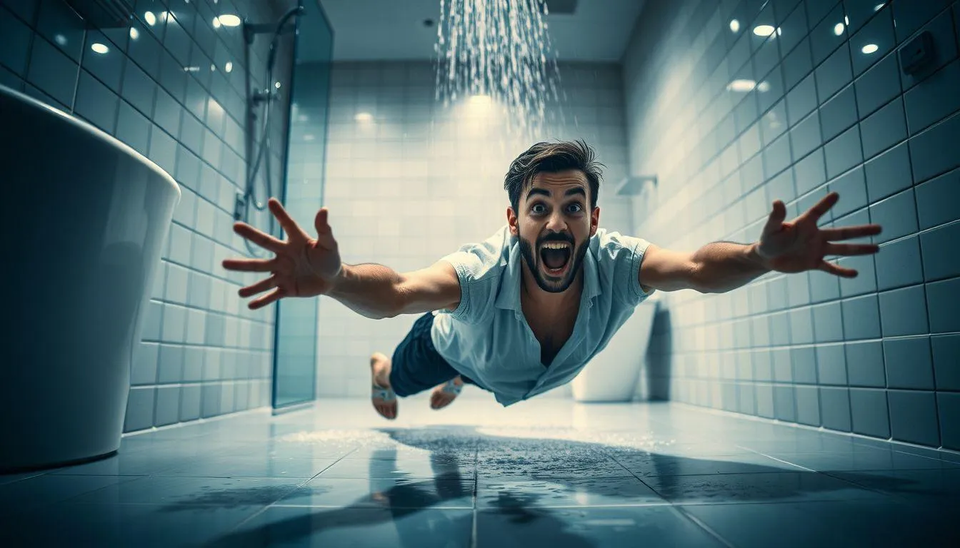 Pengertian dan Makna Umum Mimpi Terpeleset di Kamar Mandi (c) Ilustrasi AI