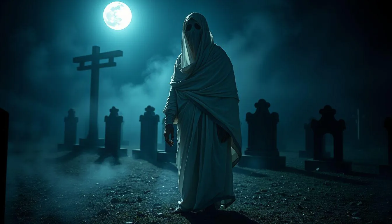 Pengertian dan Makna Dasar Mimpi Pocong (c) Ilustrasi AI