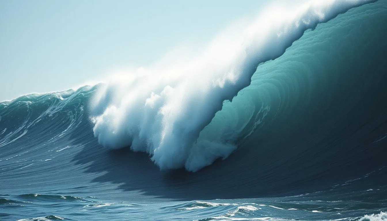 Pengertian dan Makna Dasar Mimpi Tsunami di Siang Hari (c) Ilustrasi AI