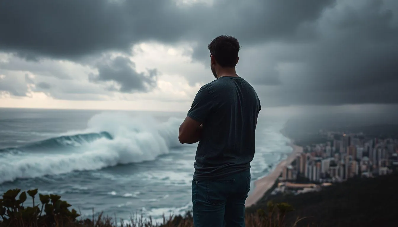 Pengertian dan Makna Dasar Mimpi Tsunami Tapi Selamat (c) Ilustrasi AI