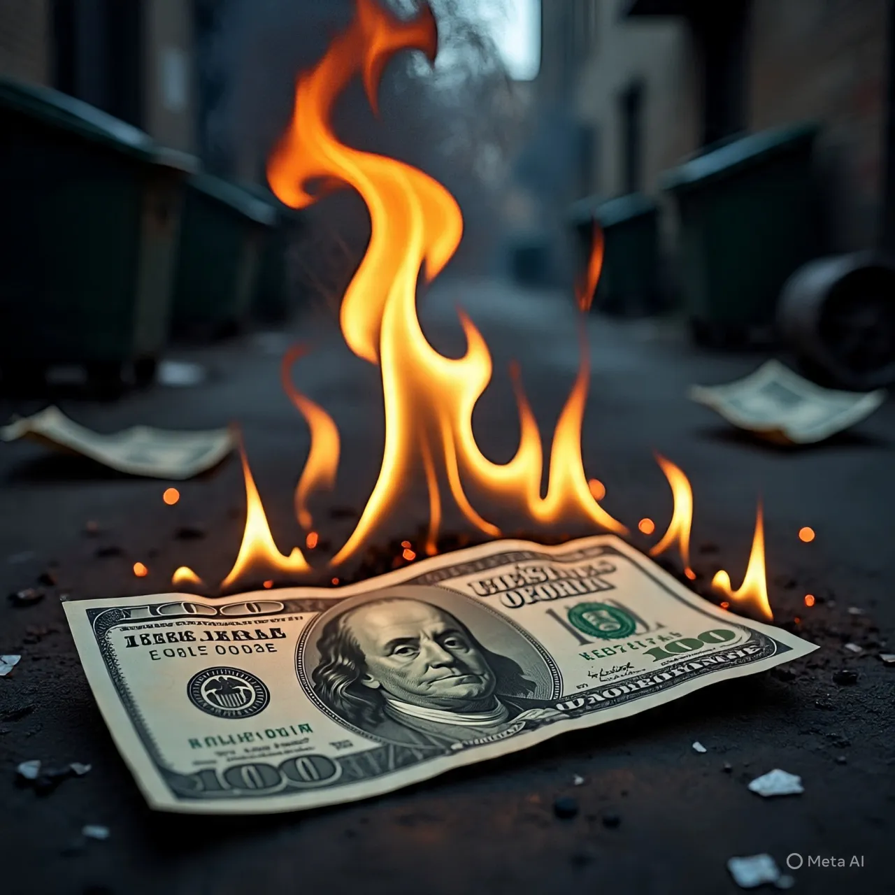 Langkah-langkah Menghadapi Mimpi Uang Terbakar (c) Ilustrasi AI