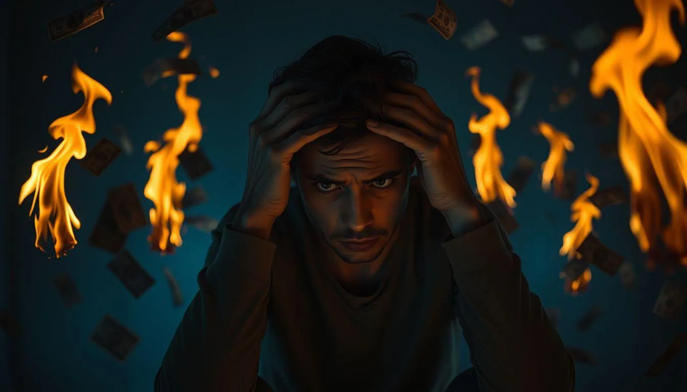 Interpretasi Psikologis Mimpi Uang Terbakar (c) Ilustrasi AI