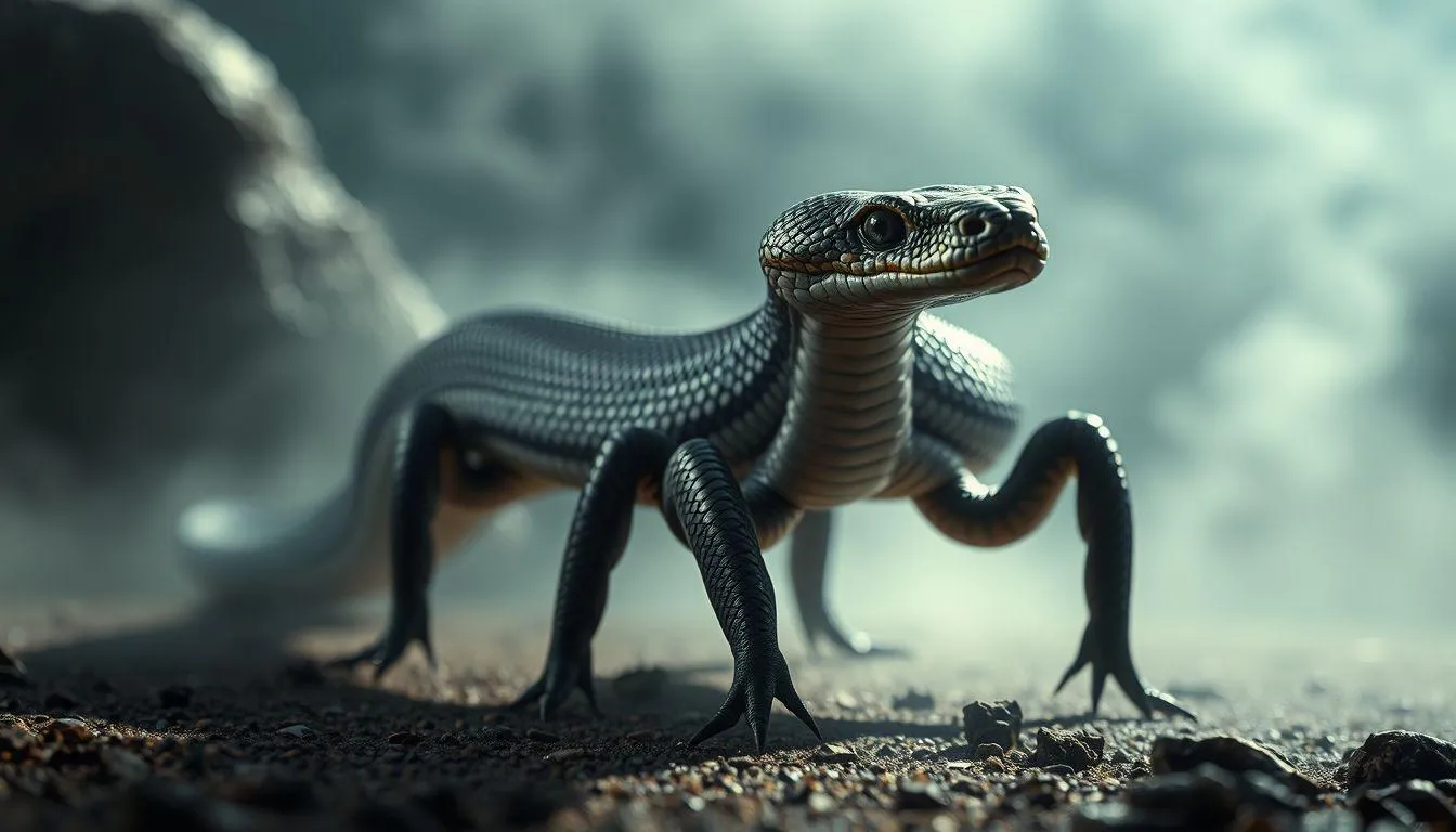 Konteks dan Variasi Mimpi Ular Berkaki (c) Ilustrasi AI