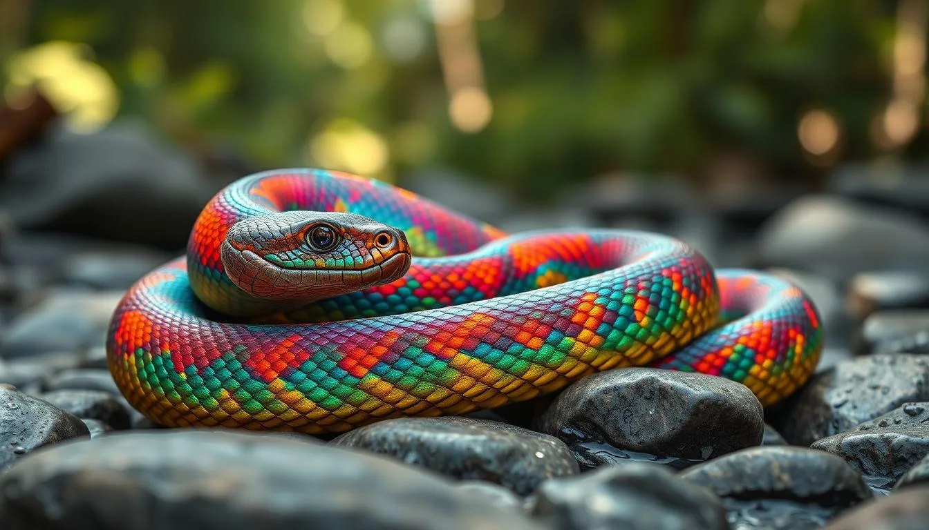 Pengertian dan Makna Dasar Mimpi Ular Cantik (c) Ilustrasi AI