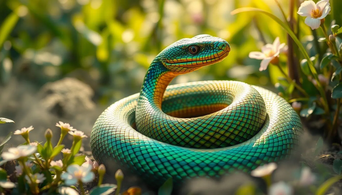 Arti Mimpi Ular Cantik Menurut Islam (c) Ilustrasi AI