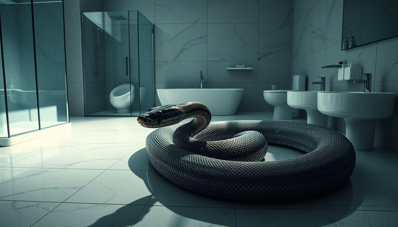 Berbagai Tafsir Mimpi Ular di Kamar Mandi Berdasarkan Jenisnya (c) Ilustrasi AI