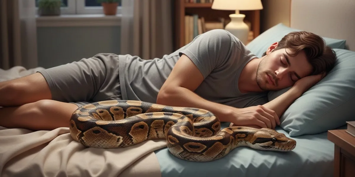 Pengertian dan Makna Dasar Mimpi Ular Masuk Celana (c) Ilustrasi AI