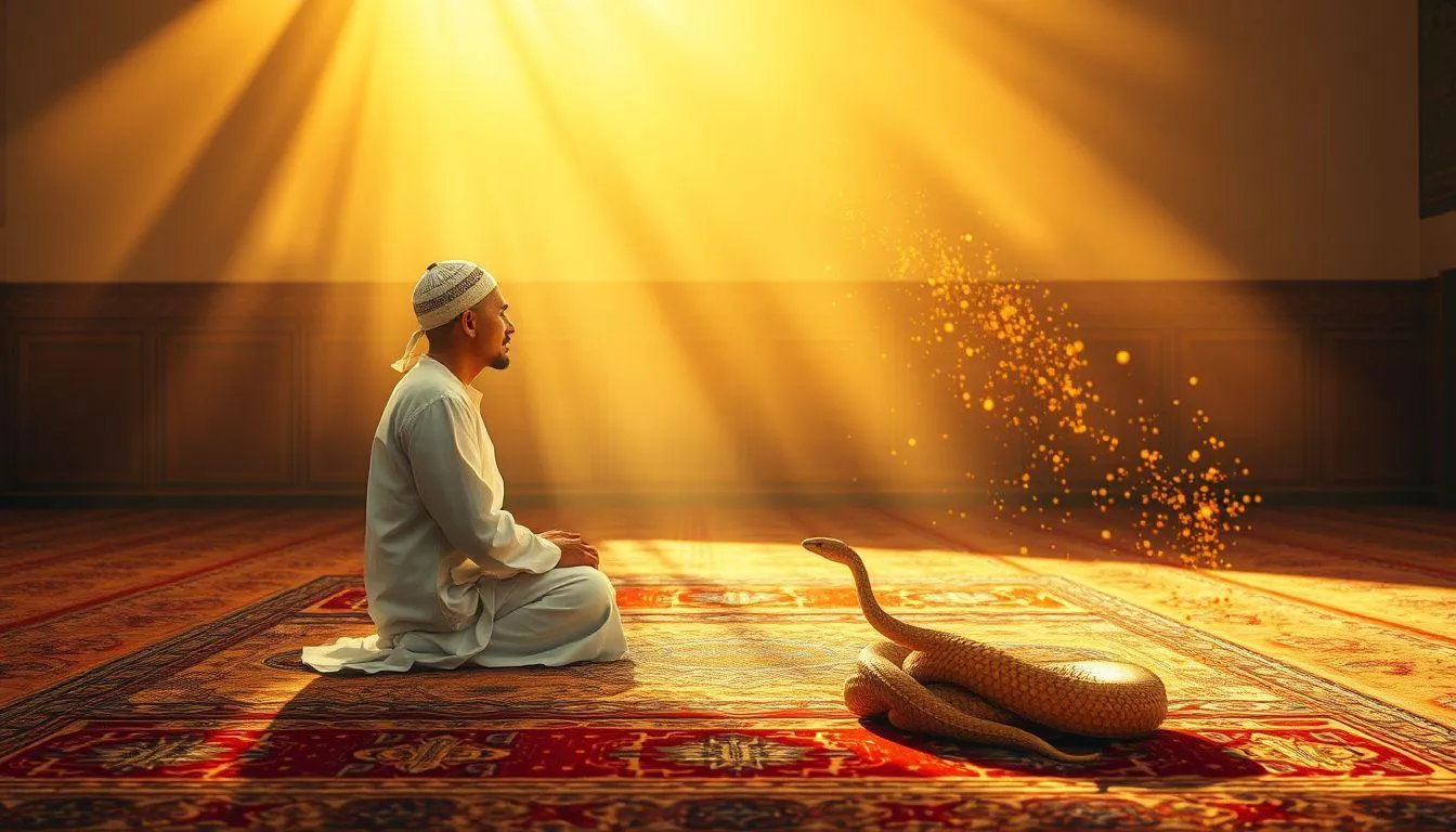 Tafsir Mimpi Ular Mengejar Menurut Islam (c) Ilustrasi AI