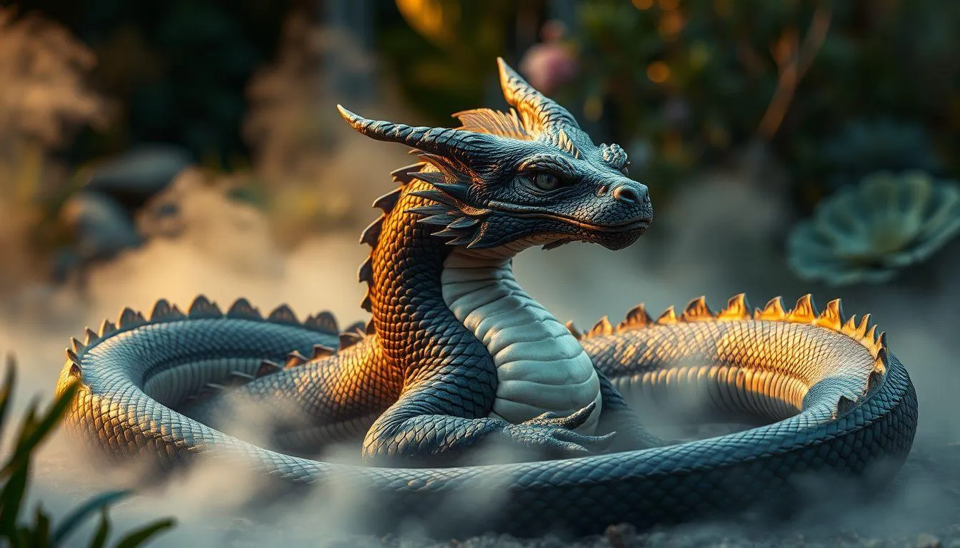 Tafsir Mimpi Ular Naga yang Tidak Menyerang (c) Ilustrasi AI