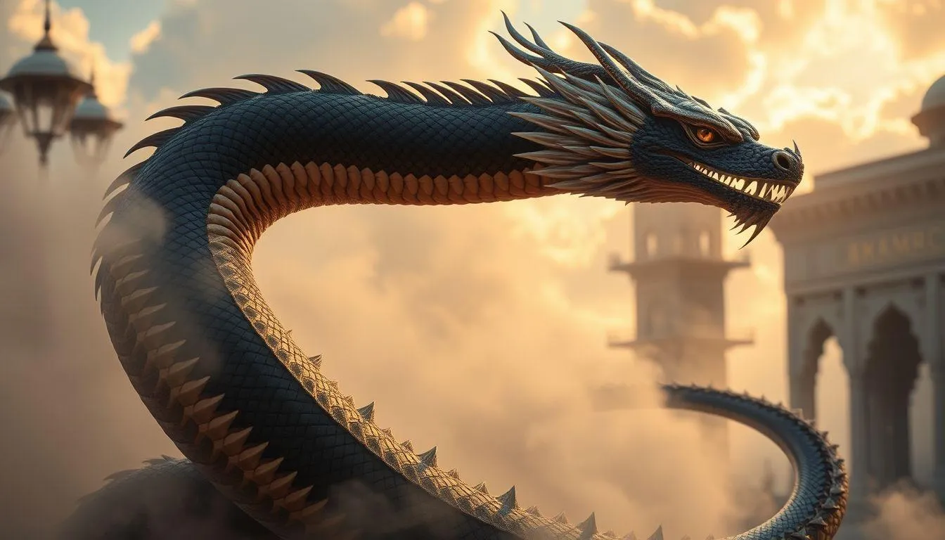 Makna Warna Ular Naga dalam Mimpi (c) Ilustrasi AI