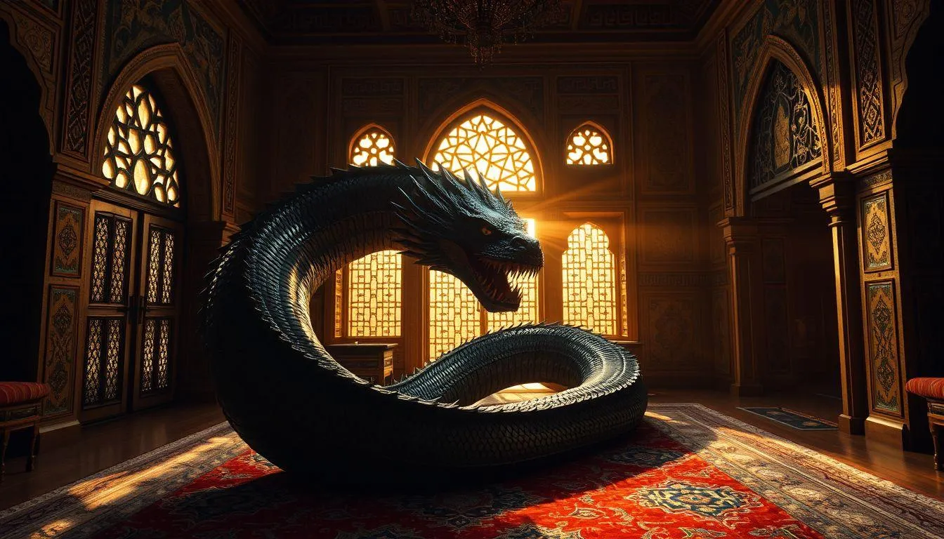 Konteks Lokasi dalam Mimpi Ular Naga (c) Ilustrasi AI