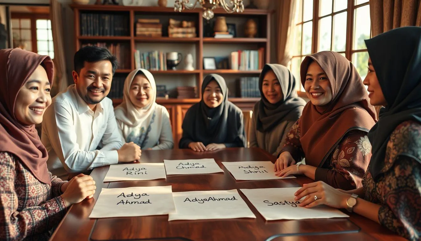 Variasi dan Kombinasi Nama Adya (c) Ilustrasi AI