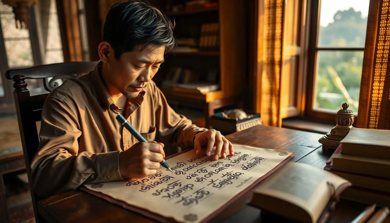 Inspirasi Rangkaian Nama Aksara untuk Anak Laki-laki (c) Ilustrasi AI