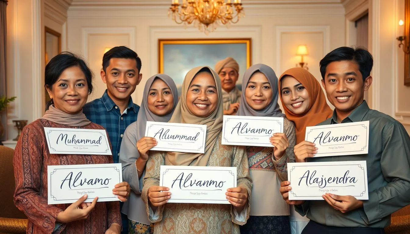 Kombinasi Nama Populer dengan Alvano (c) Ilustrasi AI