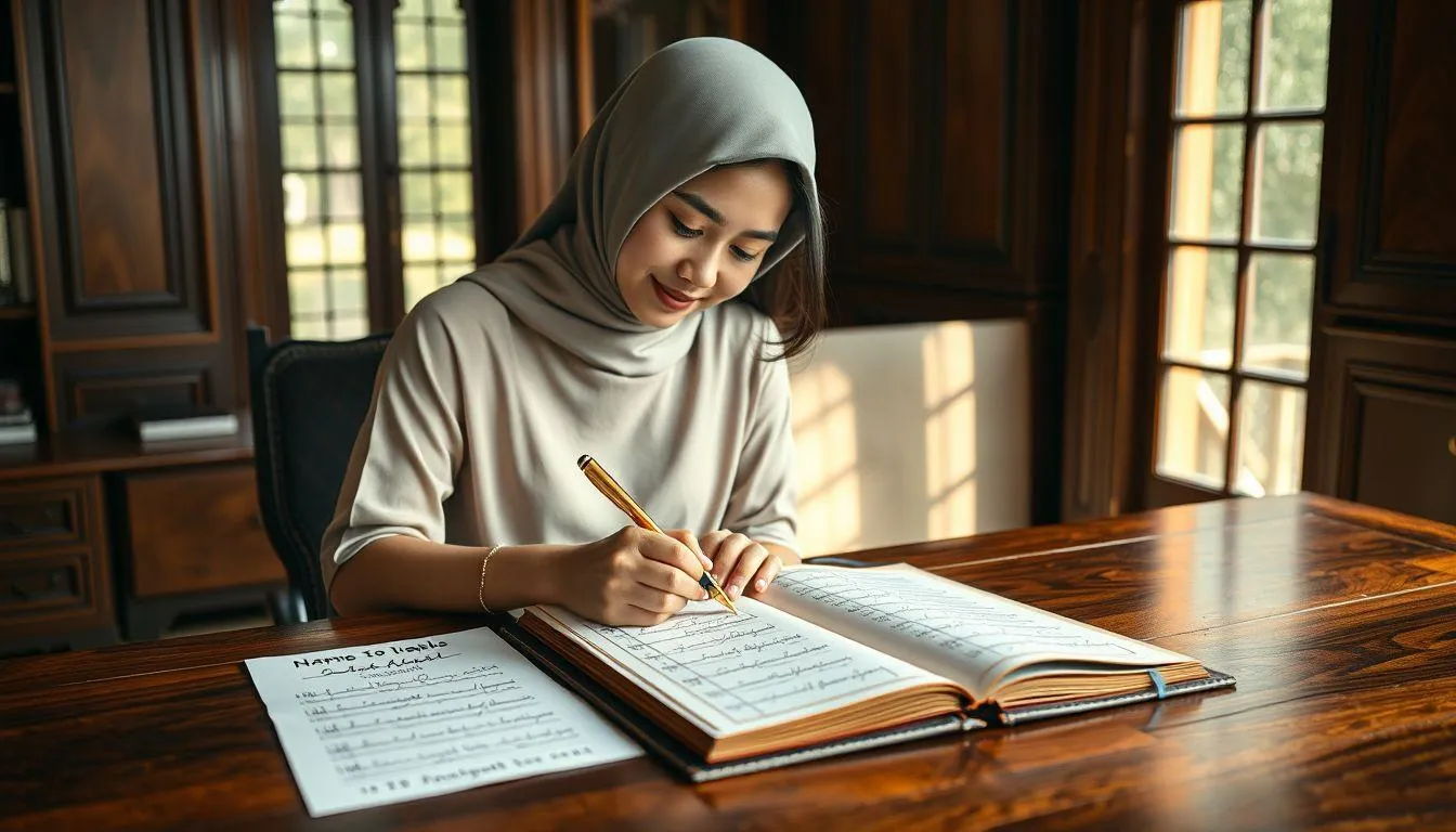 Inspirasi Rangkaian Nama dengan Amalia (c) Ilustrasi AI