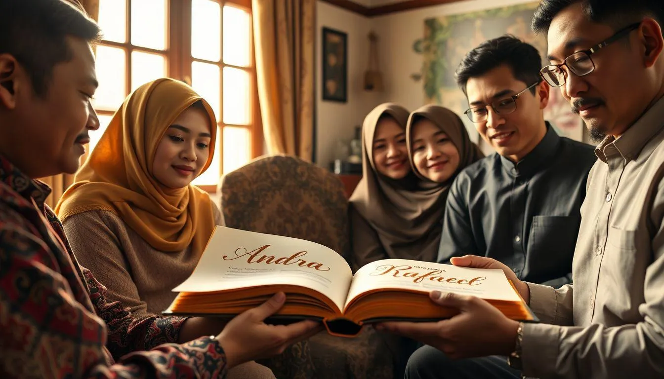 Kombinasi Nama Andra dengan Nama Lain (c) Ilustrasi AI