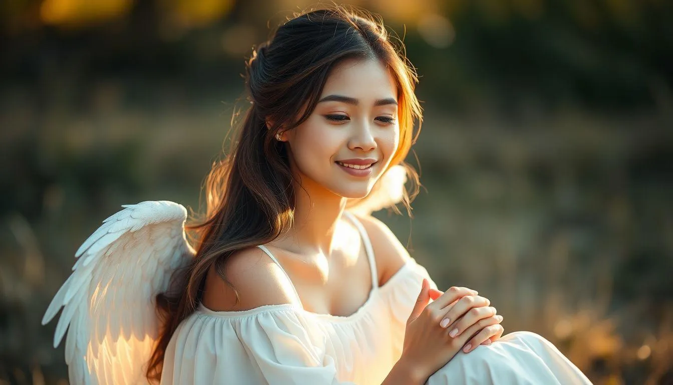 Rangkaian Nama Depan dengan Angel (c) Ilustrasi AI