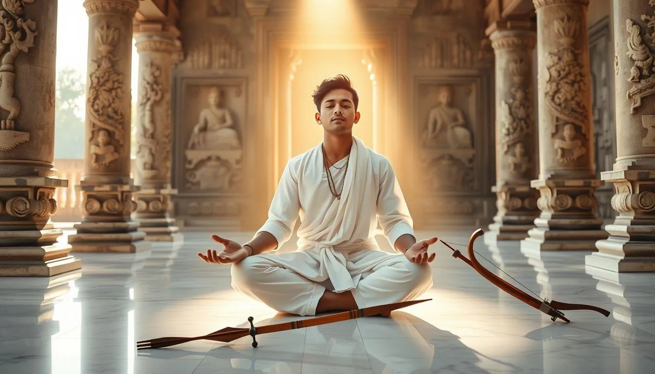 Makna Spiritual dan Filosofis Arti Nama Arjun (c) Ilustrasi AI