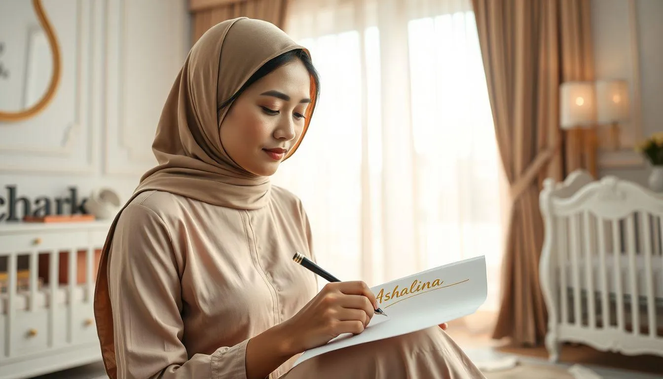 Inspirasi Rangkaian Nama dengan Ashalina (c) Ilustrasi AI