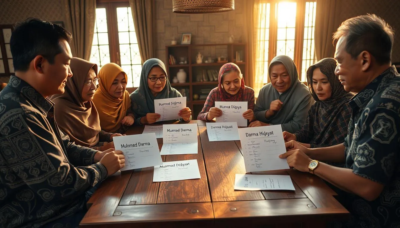 Variasi dan Kombinasi Nama Darma (c) Ilustrasi AI