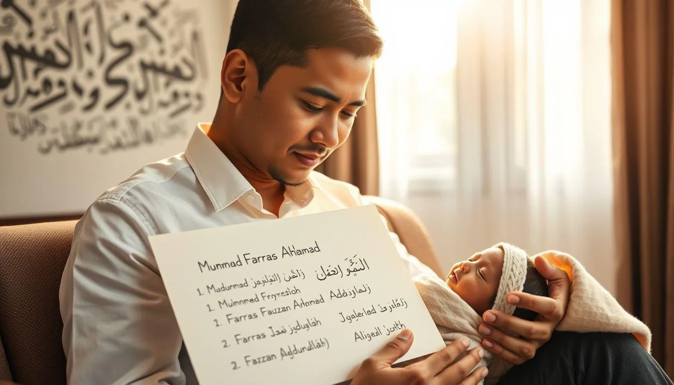 Rangkaian Nama Populer dengan Farras (c) Ilustrasi AI