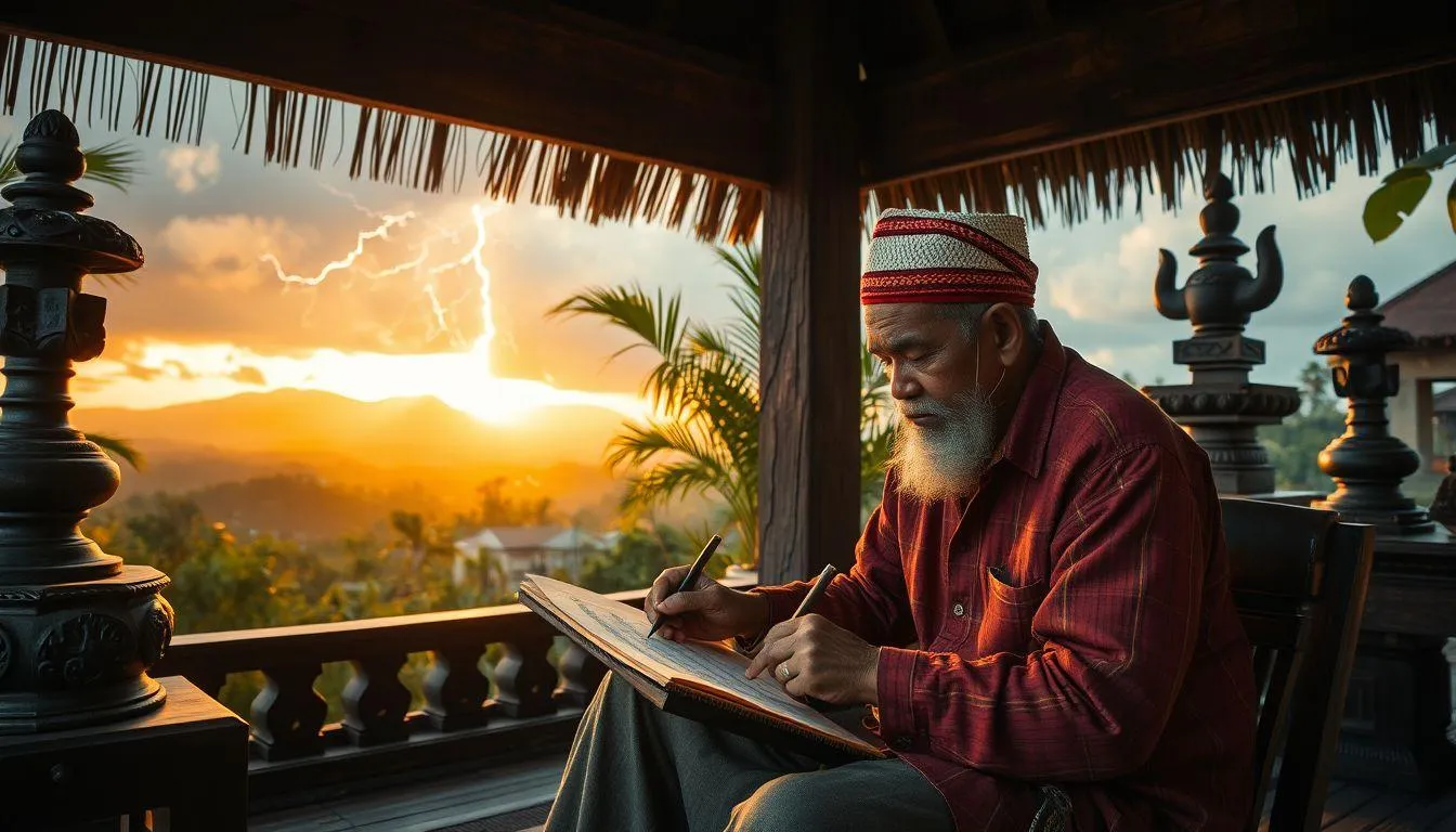 Asal Usul dan Sejarah Nama Guntur (c) Ilustrasi AI