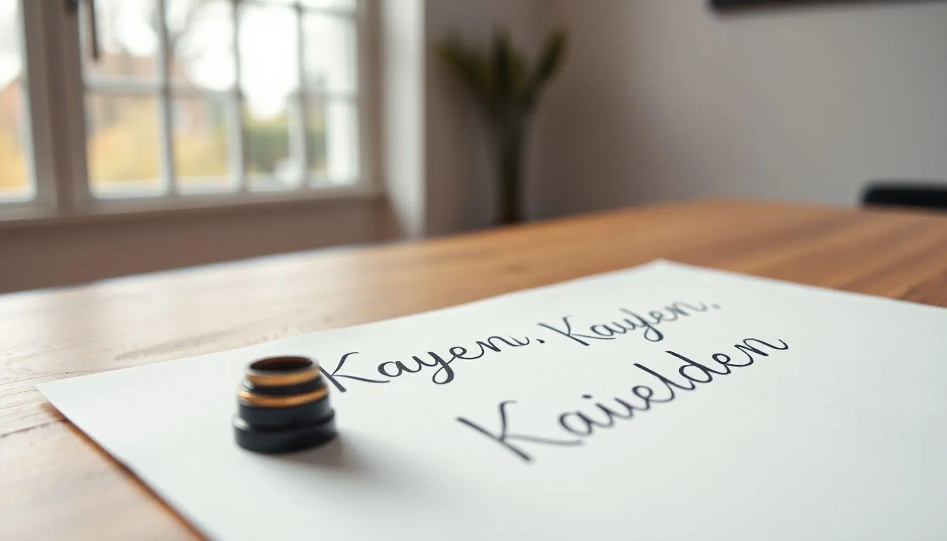 Variasi dan Bentuk Alternatif Nama Kayden (c) Ilustrasi AI