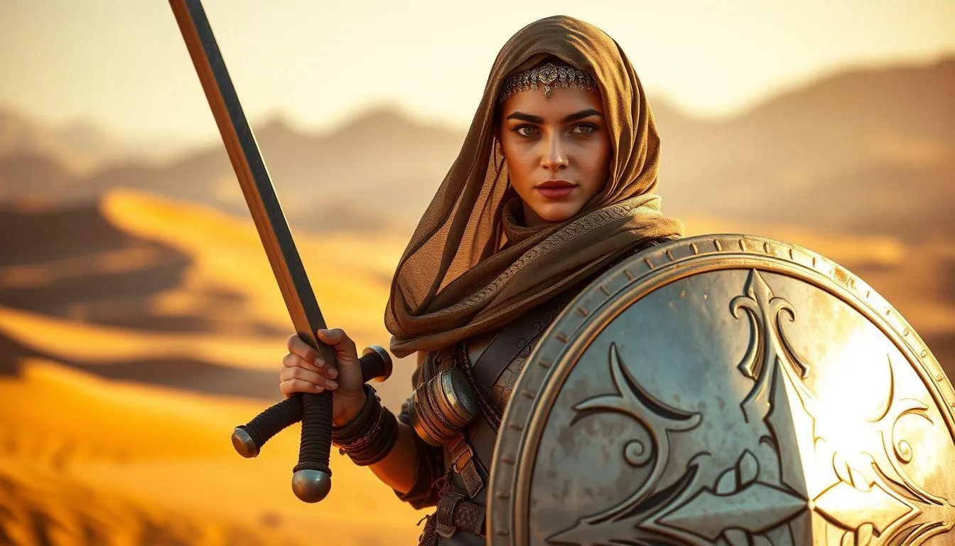 Tokoh Sejarah Islam Bernama Khawla (c) Ilustrasi AI