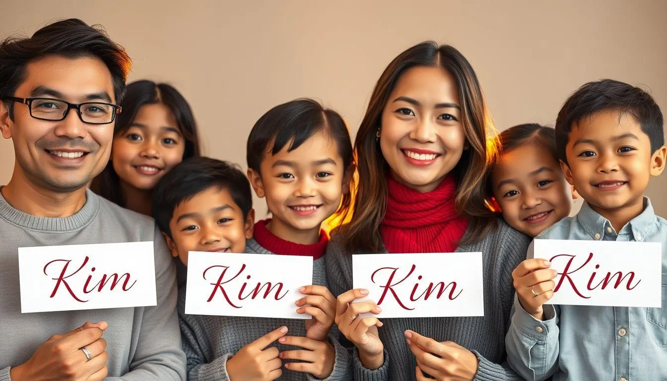 Variasi dan Kombinasi Nama Kim (c) Ilustrasi AI