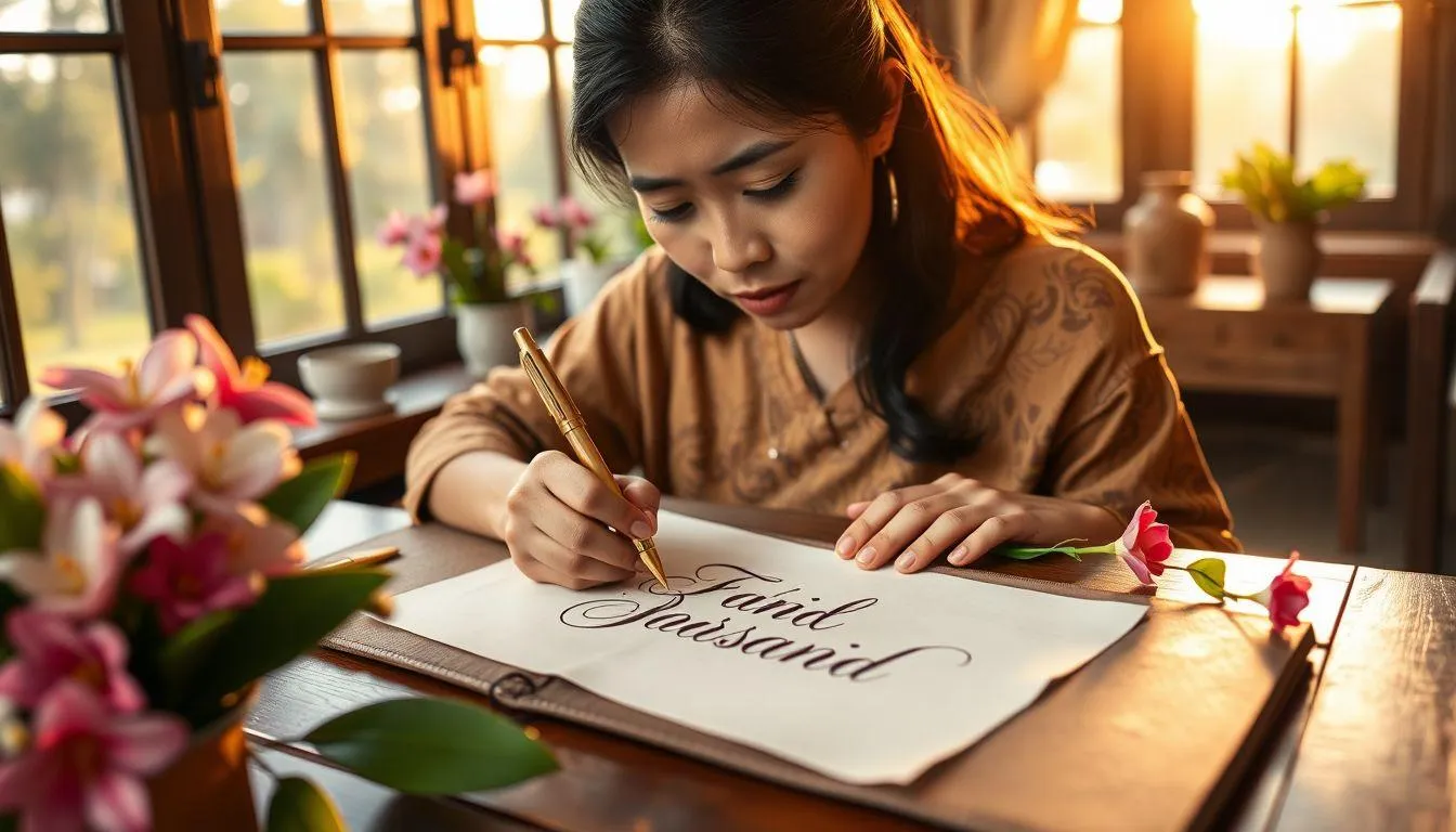 Inspirasi Rangkaian Nama dengan Lestari (c) Ilustrasi AI
