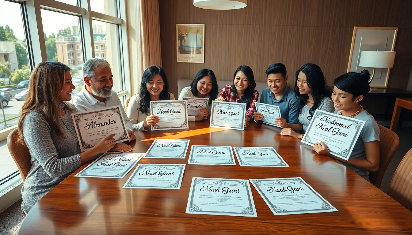 Variasi dan Rangkaian Nama Noah (c) Ilustrasi AI