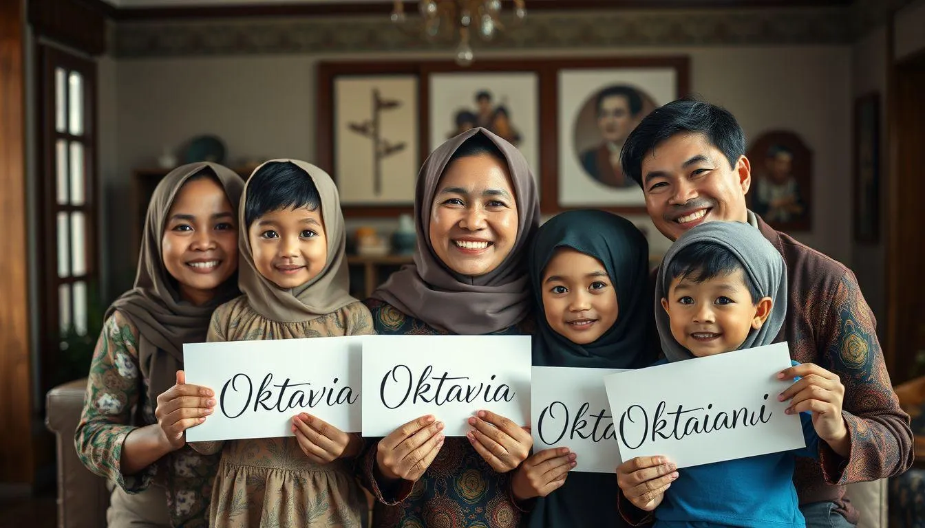 Variasi dan Bentuk Turunan Nama Okta (c) Ilustrasi AI