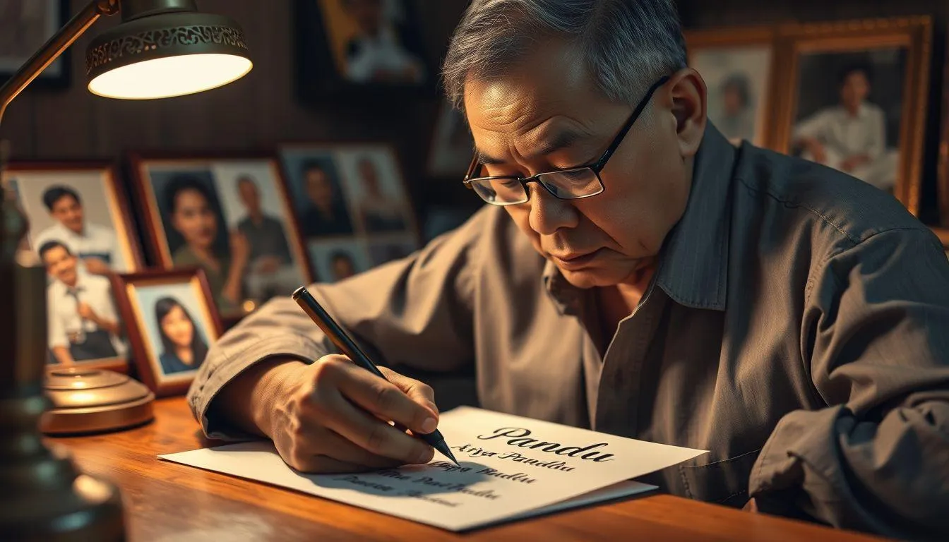 Variasi dan Kombinasi Nama Pandu (c) Ilustrasi AI