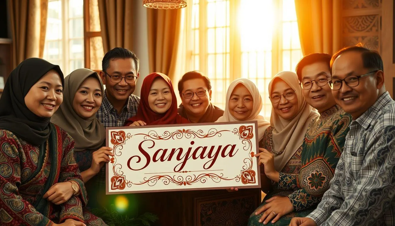 Variasi dan Kombinasi Nama Sanjaya (c) Ilustrasi AI