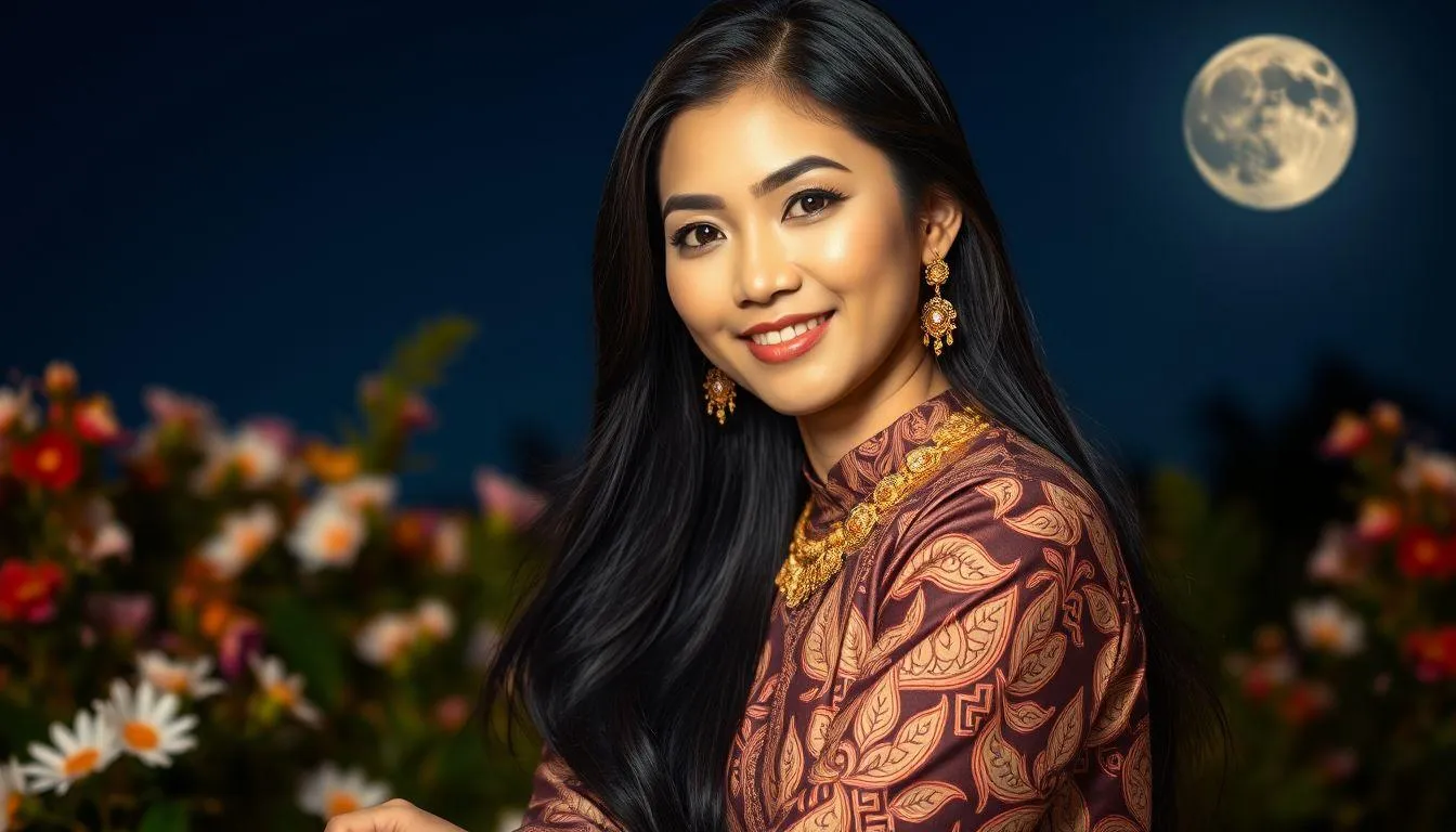 Variasi dan Rangkaian Nama Wulandari (c) Ilustrasi AI