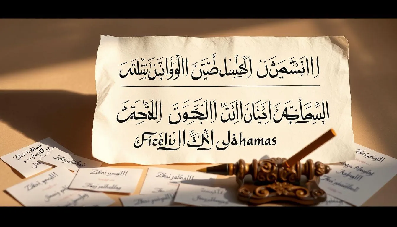 Rangkaian dan Kombinasi Nama Zikri (c) Ilustrasi AI