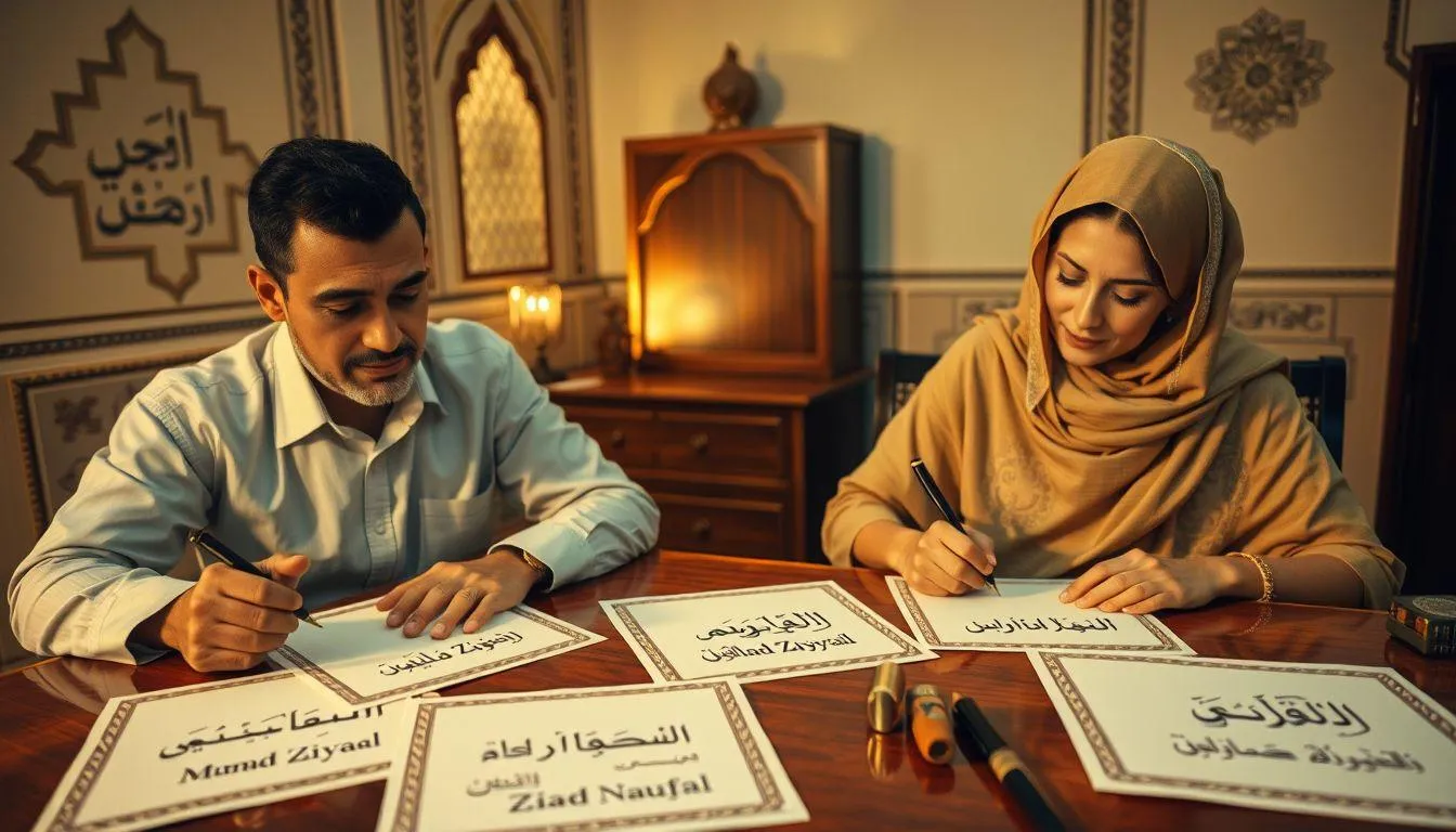 Variasi dan Kombinasi Nama Ziyad (c) Ilustrasi AI