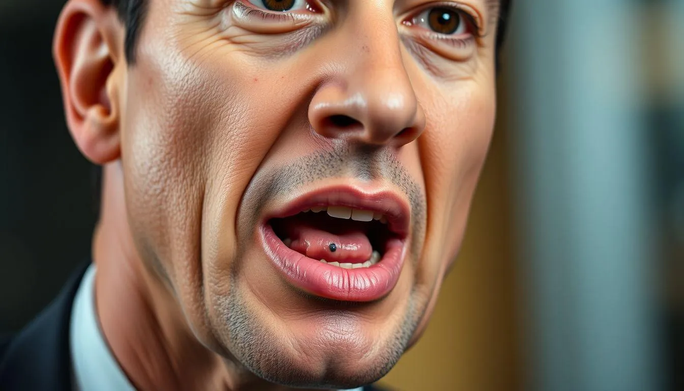 Makna Kepribadian Berdasarkan Arti Tahi Lalat di Ujung Lidah (c) Ilustrasi AI