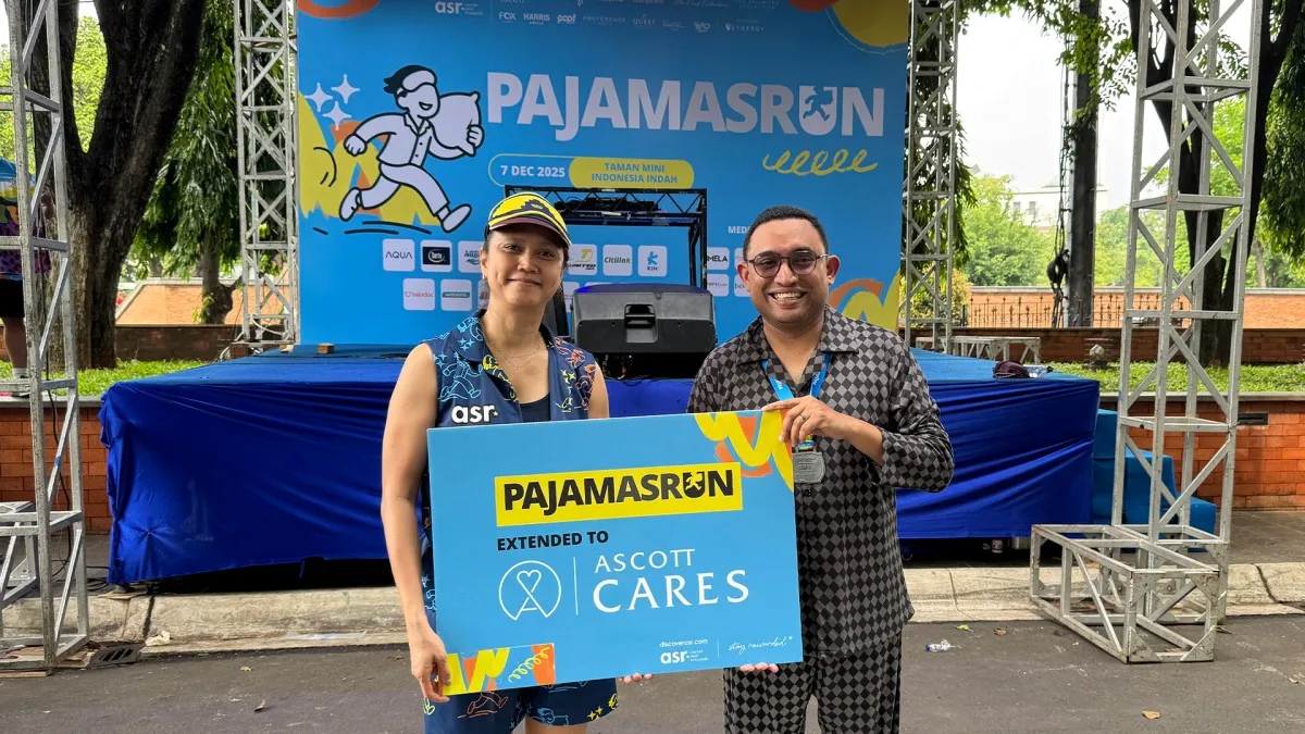 Foto penyerahan Ascott CARES PajamASRun 2025 / credit: Ascott Indonesia