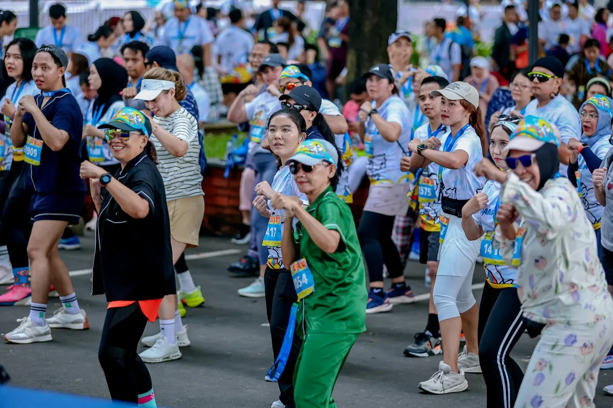 Foto body combat di PajamASRun 2025 / credit: Ascott Indonesia