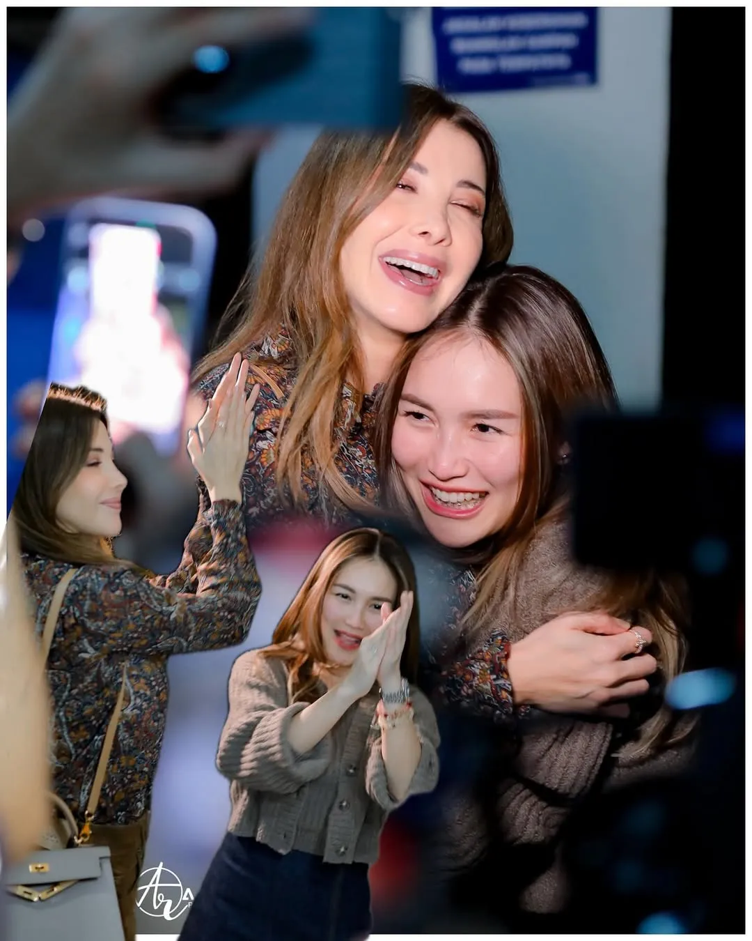 Ayu Ting Ting Dipeluk Nancy Ajram © instagram.com/ayutingting92