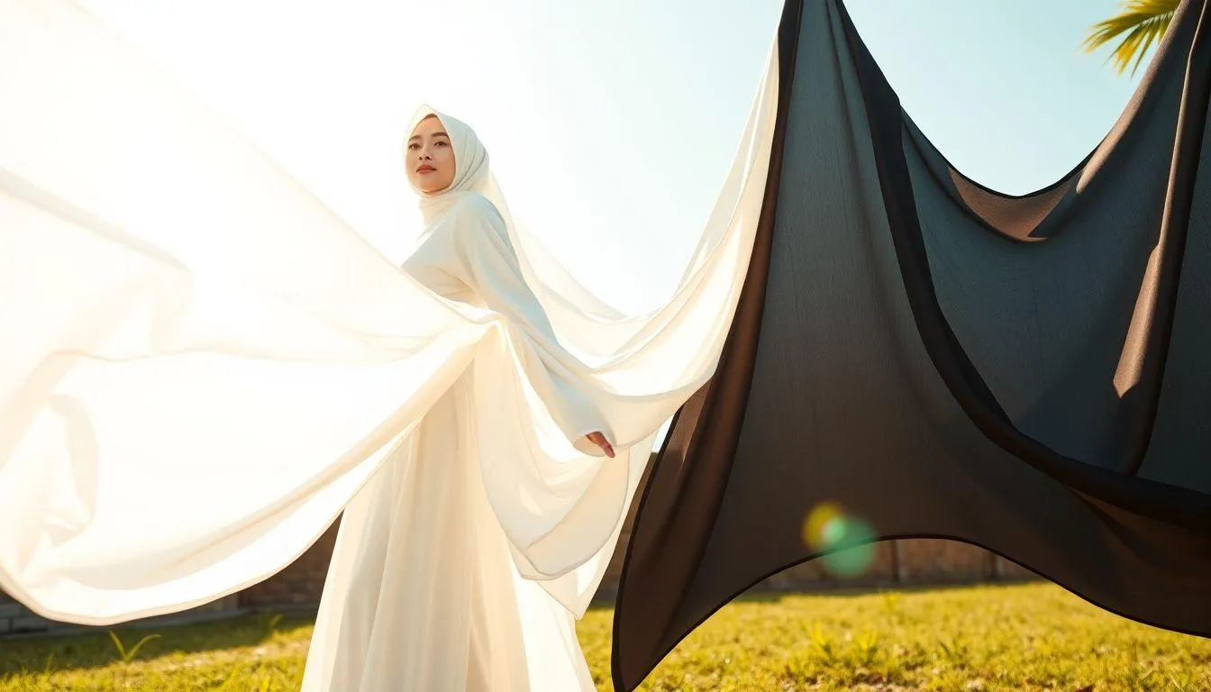 Pengaruh Warna Gamis terhadap Rasa Adem Saat Lebaran (c) Ilustrasi AI