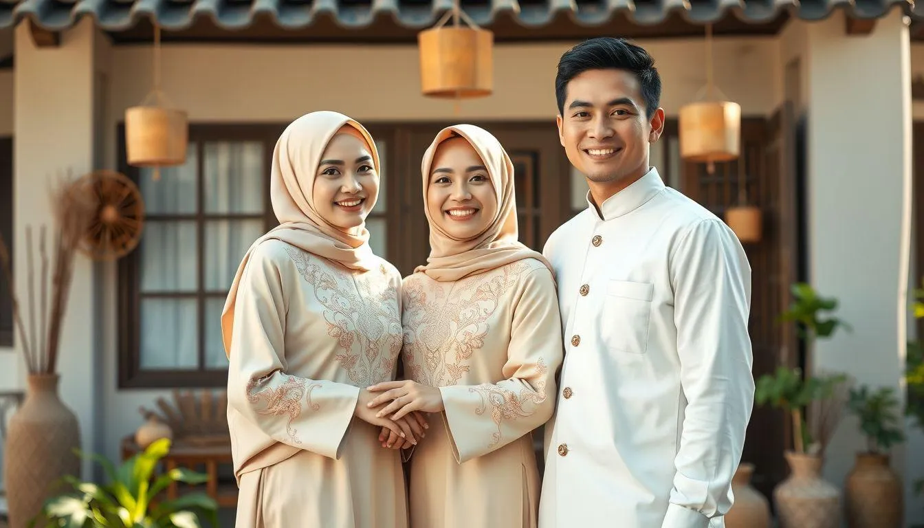Panduan Padu Padan Baju Couple Lebaran untuk Berbagai Acara (c) Ilustrasi AI