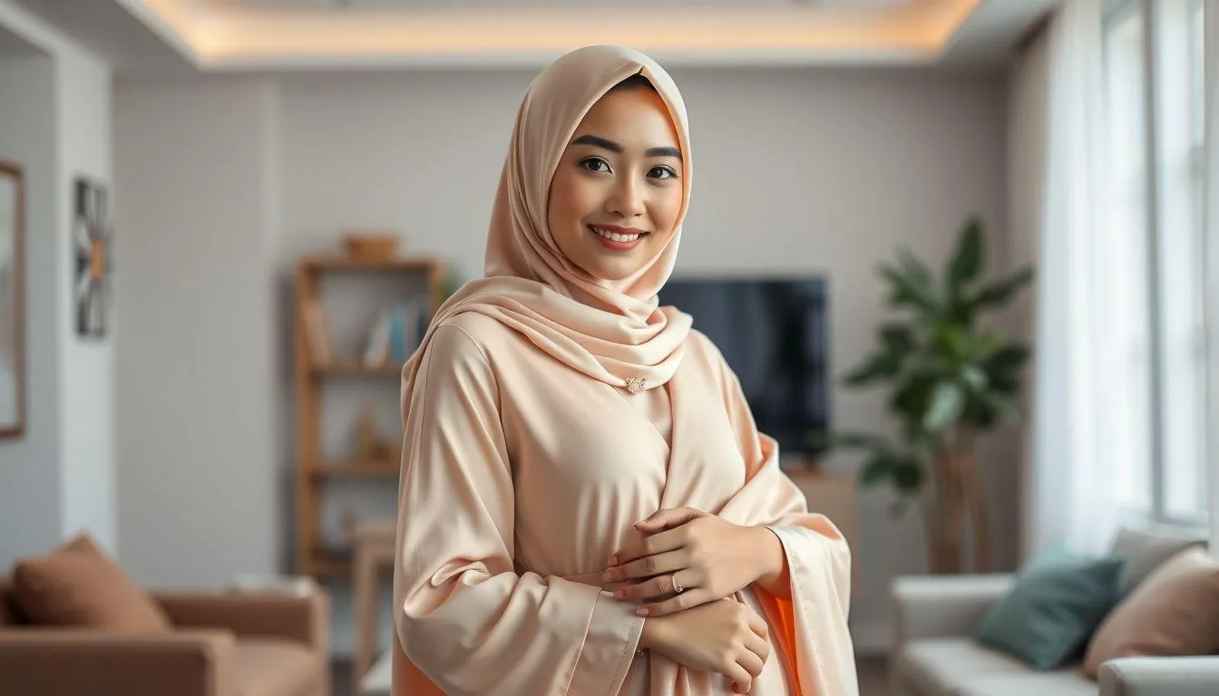 6. Cara Memadukan Aksesori dengan Baju Lebaran Busui Friendly (c) Ilustrasi AI