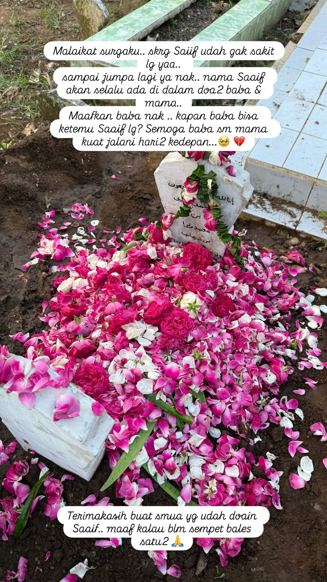 Riza Minta Maaf ke Anaknya