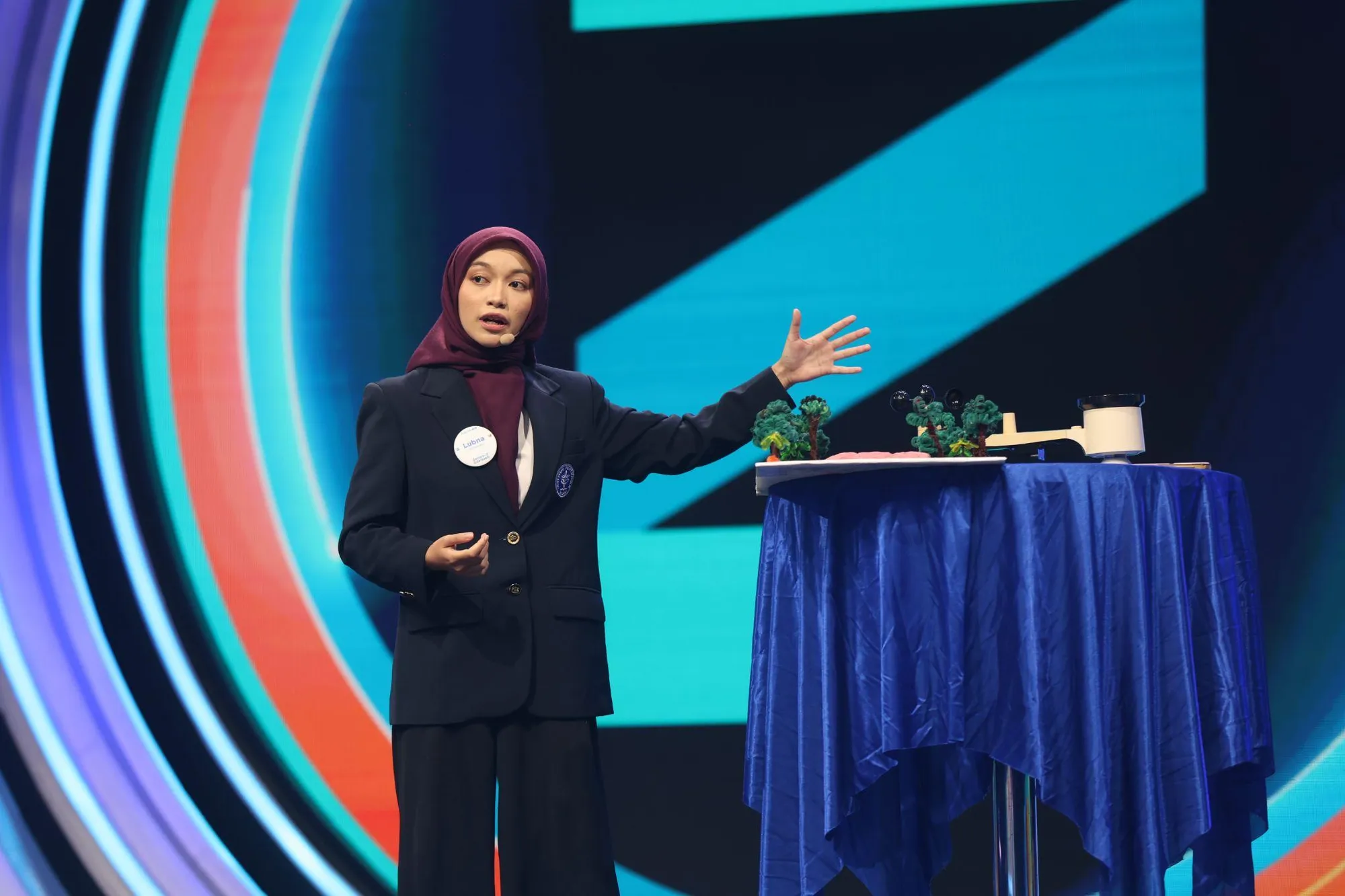 Lubna, perwakilan IPB University dalam sesi Think Tank di Genera-Z Berbakti 2026. (c) KapanLagi